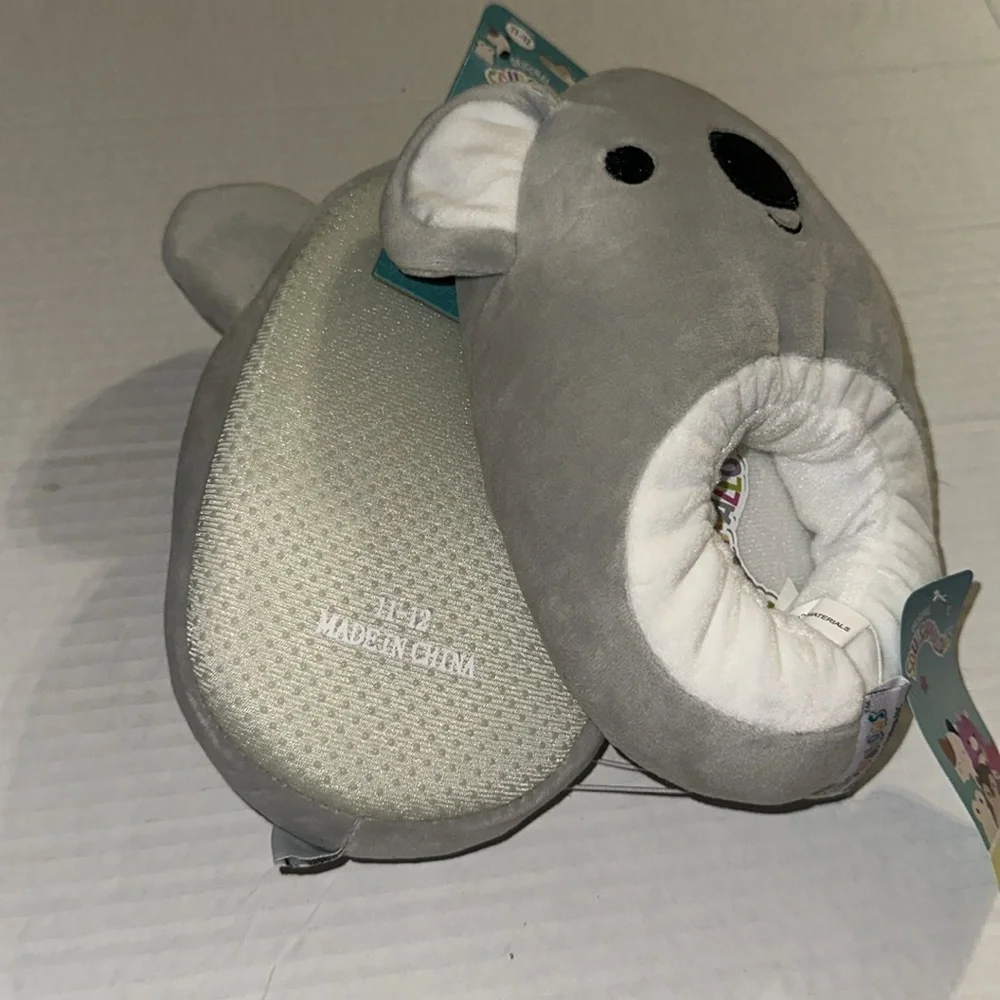 Squishmallows Koala Slippers Size 11/12‎ kids Rare
